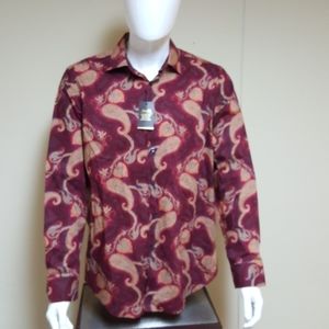 NWT Tasso Elba mens Paisley-Print dobby shirt